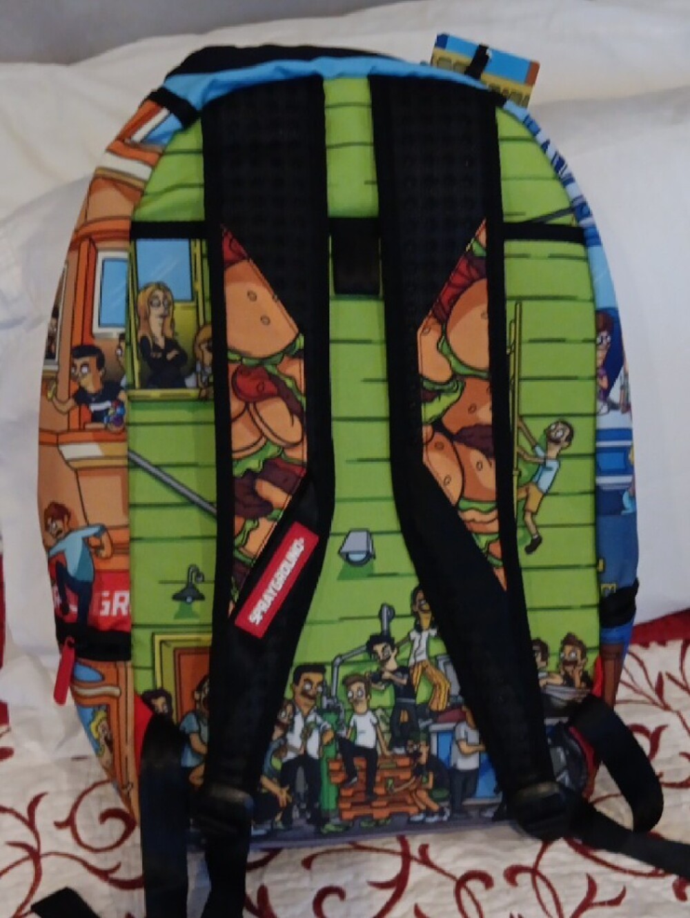 Sprayground Bob's Burgers Multi-Color Graphic Backpack, NWT - Picture 3 of 3